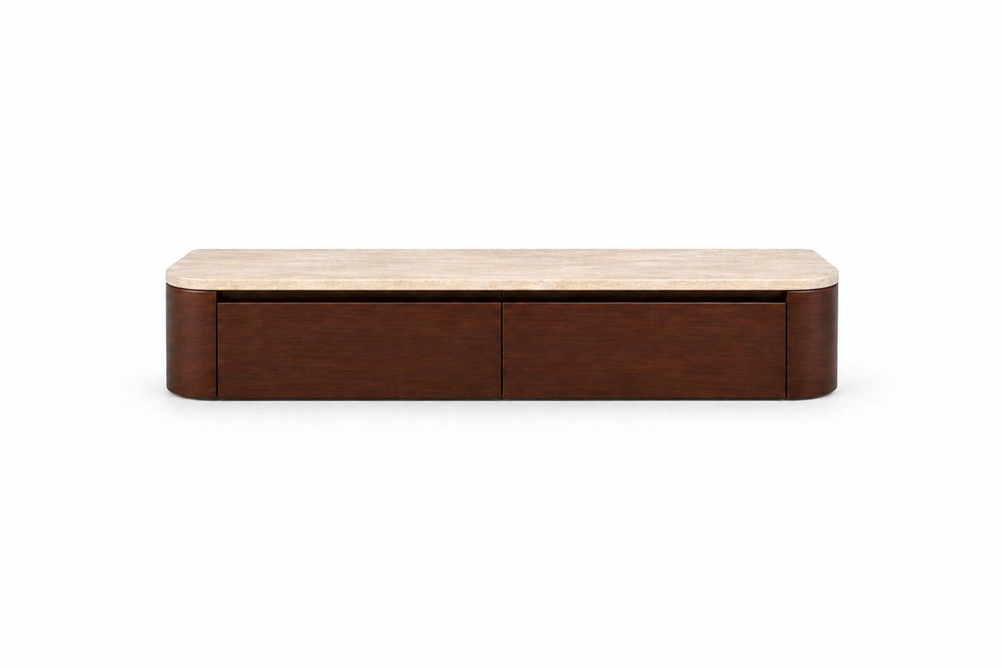 (Pre-order) Gangkast/ Kaptafel Walnoot&Travertine 100cm