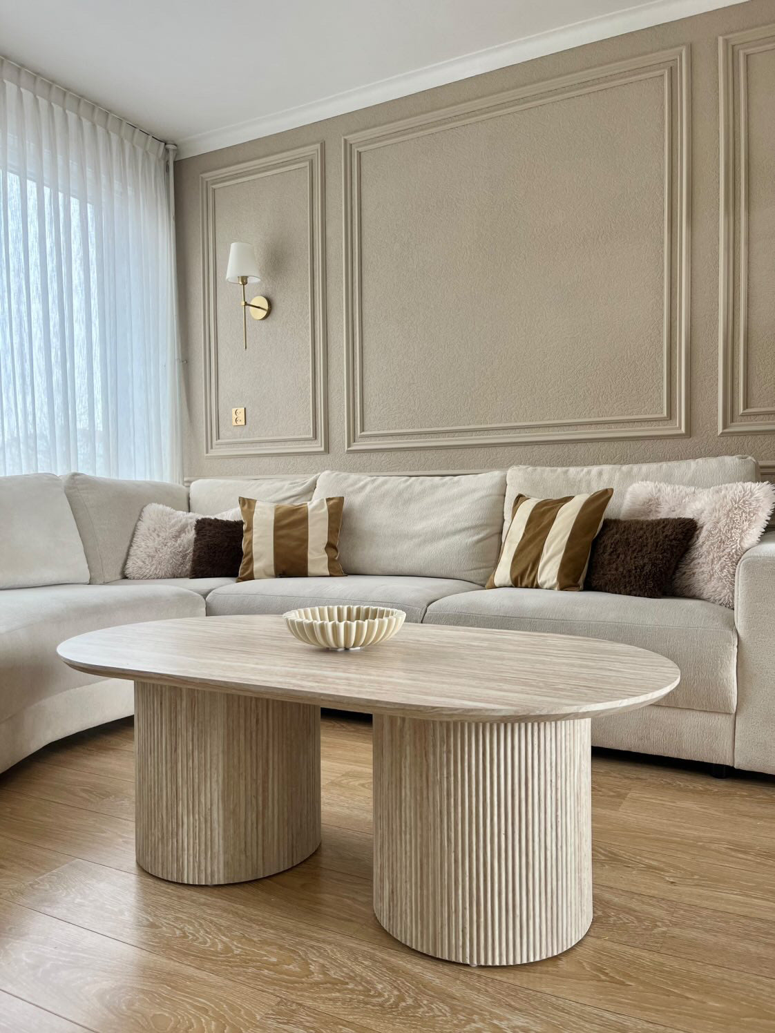 Salontafel Umi - Luxe Japandi Design Met Travertine Look