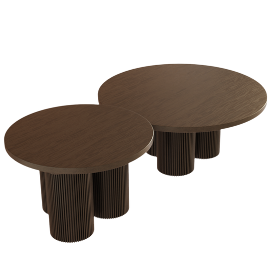 Salontafel Kwatri – Japandi Design met Walnoot Hout