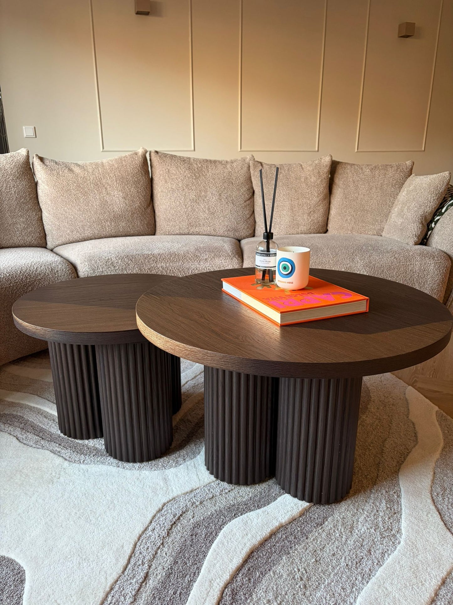 Salontafel Kwatri – Japandi Design met Walnoot Hout